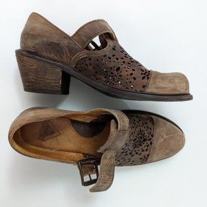 John Fluevog laser cut flower oxford RARE